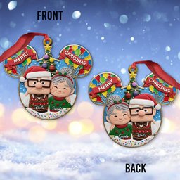 Couple Up Merry Christmas - Personalized Couple Ornament – view 8