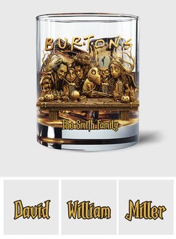 Burton's F.R.I.E.N.D.S.H.I.P - Personalized Nightmare Whiskey Glass – view 6