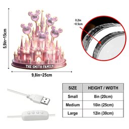 Magical Grandma, Mom - Personalized Mouse Acrylic LED Night Light – view 5