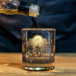 THE LAST MEAL BEFORE CHRISTMAS - Personalized Nightmare Whiskey Glass – view 3