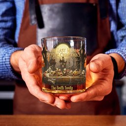 THE LAST MEAL BEFORE CHRISTMAS - Personalized Nightmare Whiskey Glass – view 4