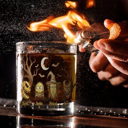 The Frightful Four in Gold - Personalized Nightmare Whiskey Glass – view 2