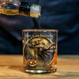 King of the Nightmare - Personalized Nightmare Whiskey Glass – view 3