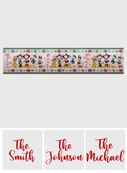 Magical Christmas - Personalized Mouse Table Runner – view 6