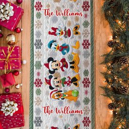 Magical Christmas - Personalized Mouse Table Runner – view 3