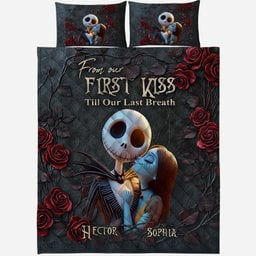 Till Death Do Us Part - Personalized Nightmare Quilt Set – view 2