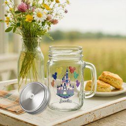 The Magical Castle - Personalized Mouse Mason Jar Cup – view 8