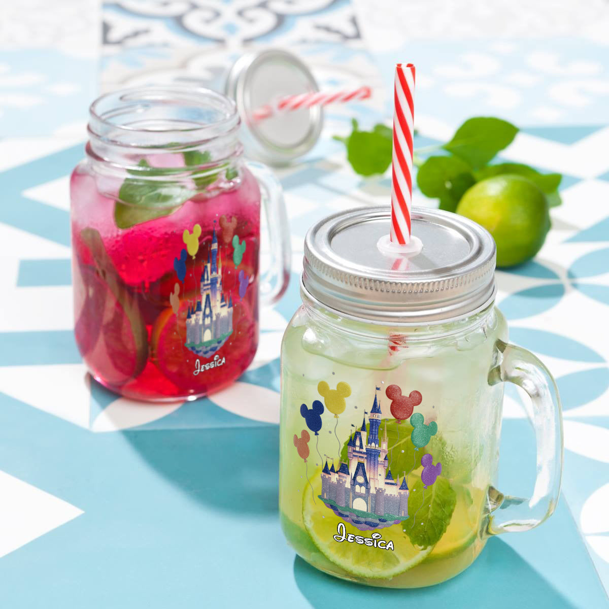 The Magical Castle - Personalized Mouse Mason Jar Cup – view 3