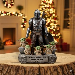 Best Christmas Gift For Dad, Grandpa, Uncle,...- Personalized The Force Custom Shaped Acrylic Plaque – view 2