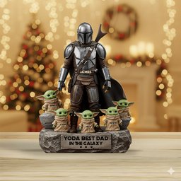 Best Christmas Gift For Dad, Grandpa, Uncle,...- Personalized The Force Custom Shaped Acrylic Plaque – view 3