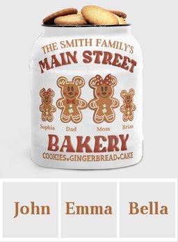 Main Street Bakery - Personalized Mouse Cookie Jar – view 6