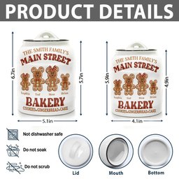 Main Street Bakery - Personalized Mouse Cookie Jar – view 5