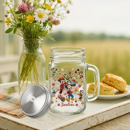 Magical Christmas - Personalized Mouse Mason Jar Cup – view 8