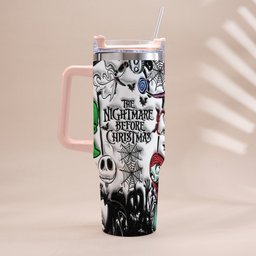 Nightmare - Personalized Nightmare Tumbler With Handle – view 4
