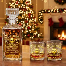 Christmas Gift for Dad, Husband - Personalized Nightmare Whiskey Decanter Set – view 4