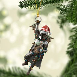 Best Dad, Grandma In The Galaxy - Personalized The Force Transparent Ornament – view 5