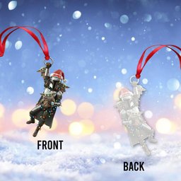 Best Dad, Grandma In The Galaxy - Personalized The Force Transparent Ornament – view 6
