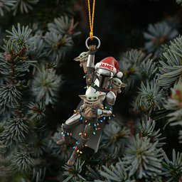 Best Dad, Grandma In The Galaxy - Personalized The Force Transparent Ornament – view 7