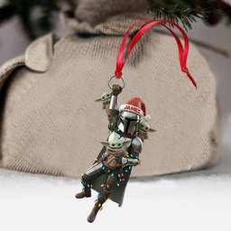 Best Dad, Grandma In The Galaxy - Personalized The Force Transparent Ornament – view 2