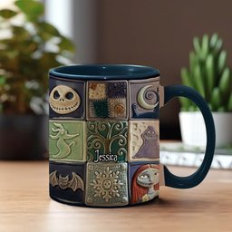 The Night Before Christmas - Personalized Nightmare Accent Mug – view 2
