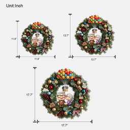 Old Couple Holiday - Personalized Couple Custom Shaped Wood Sign – view 5