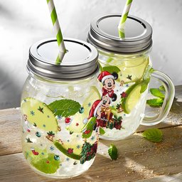 Merry Christmas - Personalized Mouse Mason Jar Cup – view 7
