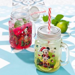 Merry Christmas - Personalized Mouse Mason Jar Cup – view 3