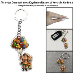 You'll Always Be My Greatest Adventure - Personalized Couple Ornament – view 4