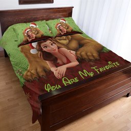 Favorite Thing To Do This Christmas - Personalized Couple Bedding Set – view 4