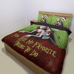 Favorite Thing To Do This Christmas - Personalized Nightmare Bedding Set – view 3