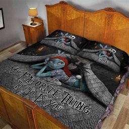 My Favorite Things To Do Is You - Personalized Nightmare Quilt Set – view 5