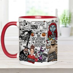 Custom Portrait With The Nightmares - Personalized Nightmare Accent Mug – view 7