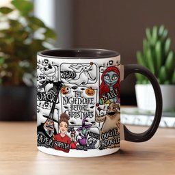 Custom Portrait With The Nightmares - Personalized Nightmare Accent Mug – view 2