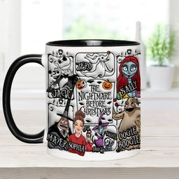 Custom Portrait With The Nightmares - Personalized Nightmare Accent Mug – view 6