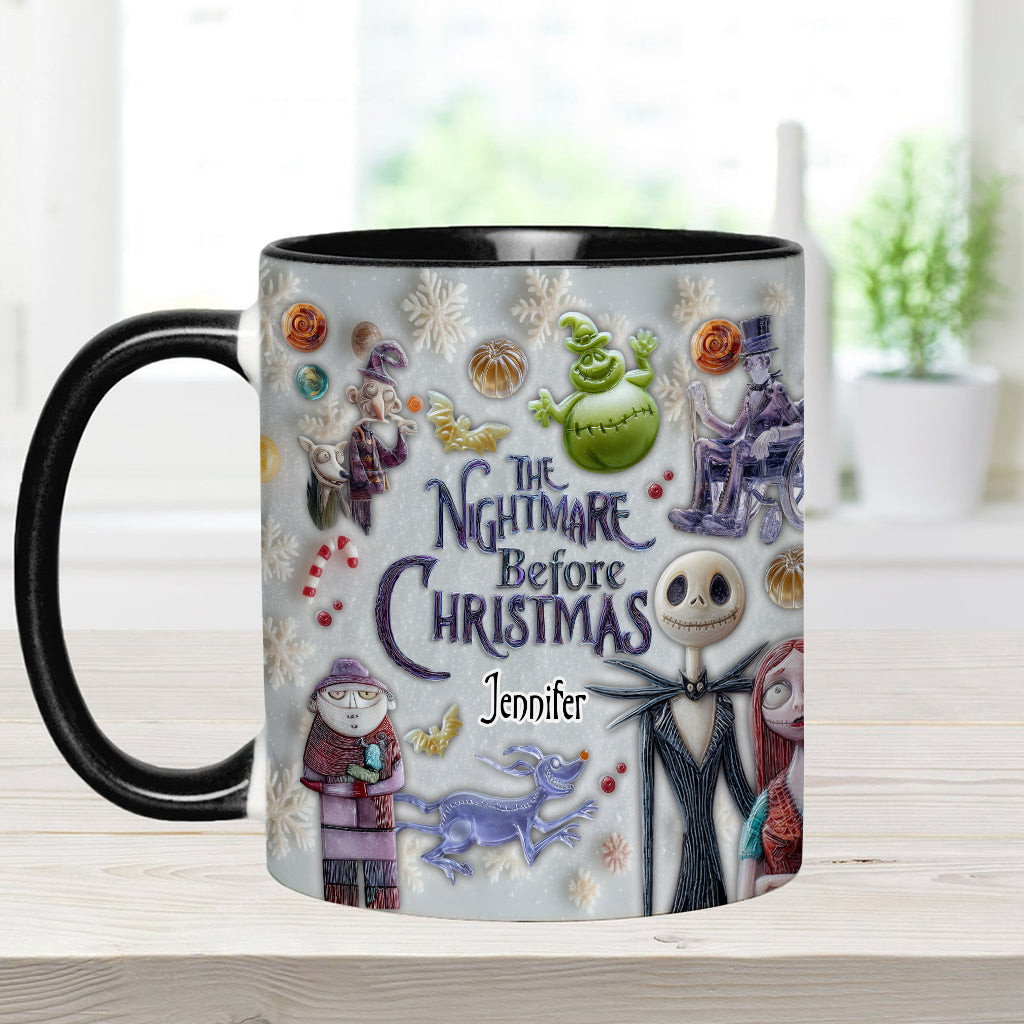 Dark Christmas - Personalized Nightmare Accent Mug – view 6
