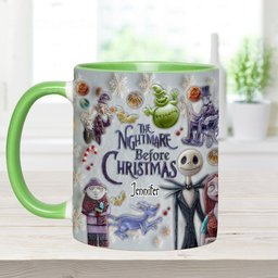 Dark Christmas - Personalized Nightmare Accent Mug – view 8
