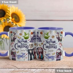 Dark Christmas - Personalized Nightmare Accent Mug – view 3