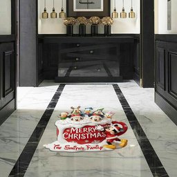 Cartoon Characters Family - Personalized Mouse Shaped Doormat/ Rug – view 8