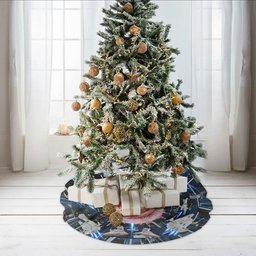 Starship Space - Personalized The Force Shaped Tree Skirt – view 3