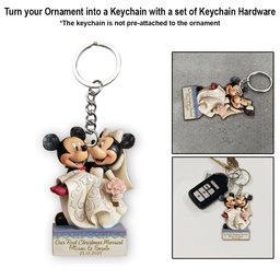Our First Christmas As Mr And Mrs - Personalized Mouse Ornament – view 4