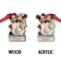 Our First Christmas As Mr And Mrs - Personalized Mouse Ornament – view 6