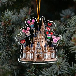 Magical Family Balloon Castle - Personalized Mouse Ornament – view 7