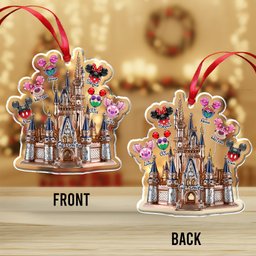 Magical Family Balloon Castle - Personalized Mouse Ornament – view 6