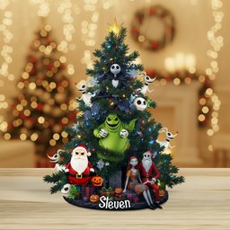 Spooky Christmas - Personalized Nightmare Custom Shaped Acrylic Plaque – view 3