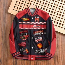 Cars Cartoon - Personalized Cars Varsity Jacket – view 8