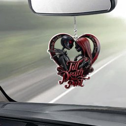 From Our First Kiss Till Our Last Breath - Personalized Nightmare Transparent Car Ornament – view 2