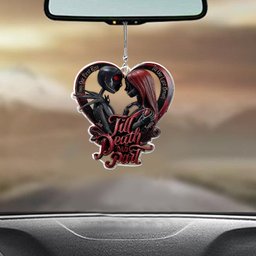 From Our First Kiss Till Our Last Breath - Personalized Nightmare Transparent Car Ornament – view 4