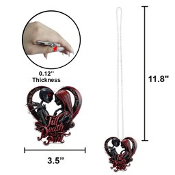 From Our First Kiss Till Our Last Breath - Personalized Nightmare Transparent Car Ornament – view 3