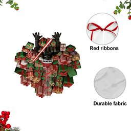 Welcome To The Dark Side - Personalized The Force Shaped Tree Skirt – view 7