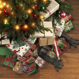 Welcome To The Dark Side - Personalized The Force Shaped Tree Skirt – view 2